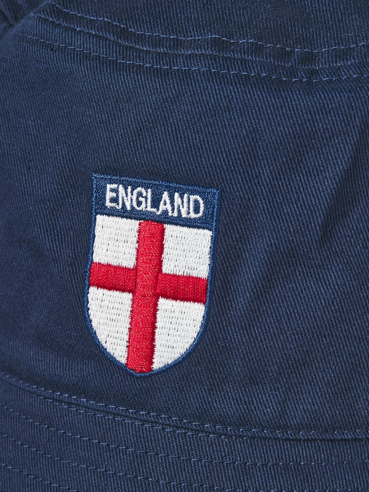 JACK & JONES Blue England World Cup Bucket Hat - Image 3 of 3