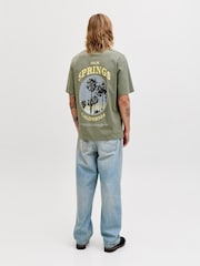 JACK & JONES Grey City Photo Backprint T-Shirt - Image 3 of 5