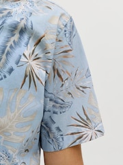 JACK & JONES Blue Short Sleeve Printed Shirt - Image 4 of 7
