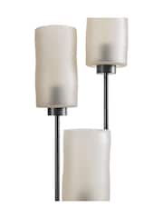 Libra Interiors Black Trivia 3 Light Floor Glass Lamp - Image 4 of 5