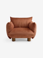 MADE.COM Nutmeg Orange Corduroy Jude Accent Chair - Image 3 of 5