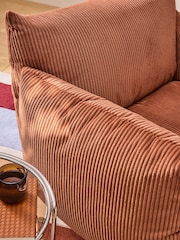 MADE.COM Nutmeg Orange Corduroy Jude Accent Chair - Image 4 of 5