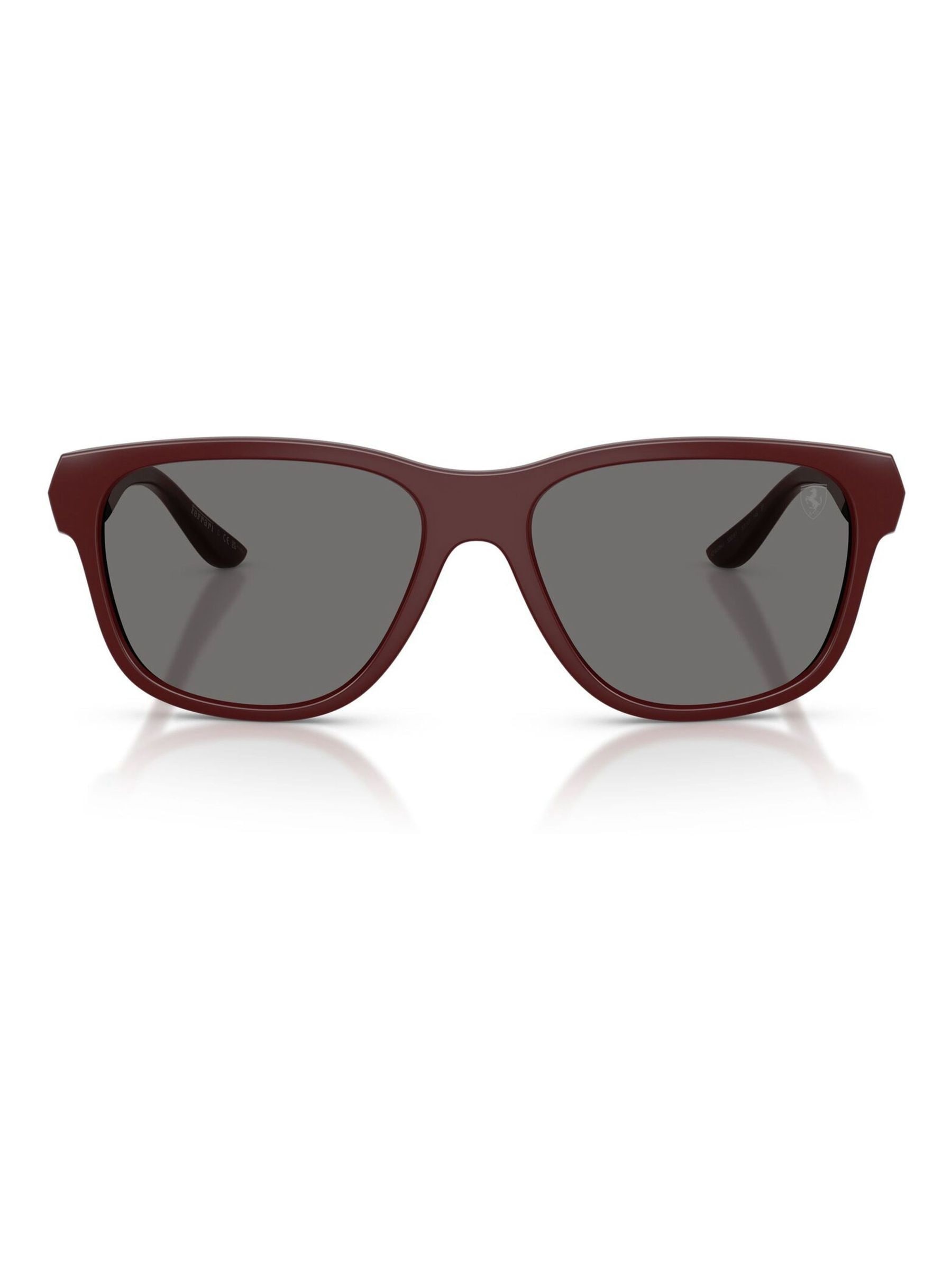 Scuderia Ferrari Man Sunglass FZ6028U - Frame color: Red Bordeaux Matte, Lens color: Dark Grey Polarized - Image 3