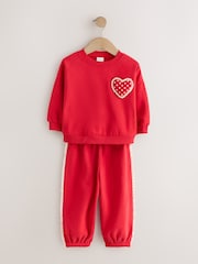 Red Sweatshirt and Barrel Trousers Set 2 Pack (3mths-7yrs) - Image 4 of 7