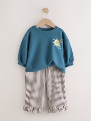Blue Moon - Sweatshirt and Frill Trousers Set 2 Pack (3mths-7yrs) - Attēls 6 no 8