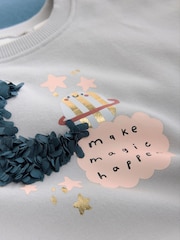 Blue Moon - Sweatshirt and Frill Trousers Set 2 Pack (3mths-7yrs) - Attēls 7 no 8