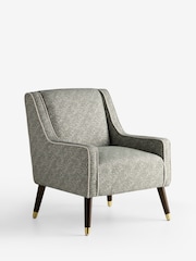 Nina Campbell Lattice Geo Sage Green Rosebury Accent Chair - Image 5 of 7