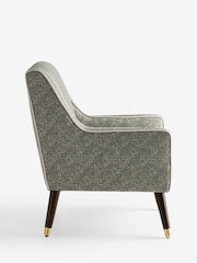 Nina Campbell Lattice Geo Sage Green Rosebury Accent Chair - Image 6 of 7