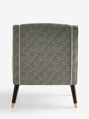 Nina Campbell Lattice Geo Sage Green Rosebury Accent Chair - Image 7 of 7