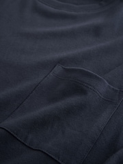 Navy/Grey Marl Short Sleeve Jersey Pyjamas Set - Image 12 of 12