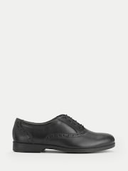 Start-Rite Black Leather Standard Fit Hermione Patent Lace-Up Oxford Style Closed Shoes - Image 1 of 6