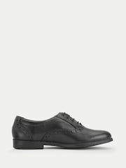 Start-Rite Black Leather Standard Fit Hermione Patent Lace-Up Oxford Style Closed Shoes - Image 2 of 6
