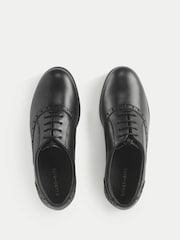 Start-Rite Black Leather Standard Fit Hermione Patent Lace-Up Oxford Style Closed Shoes - Image 4 of 6