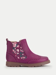 Start Rite Red Patent Leather Zip-Up Chelsea Boots - Image 1 of 6