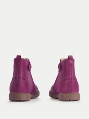 Start Rite Red Patent Leather Zip-Up Chelsea Boots - Image 4 of 6