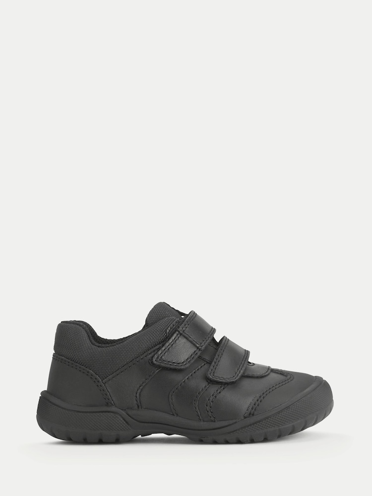 Start-Rite Black Action Double Rip-Tape Scuff-Resistant Kids School Shoes - Image 1 of 6 Start-Rite Black Action Double Rip-Tape Scuff-Resistant Kids School Shoes - Image 1 of 6