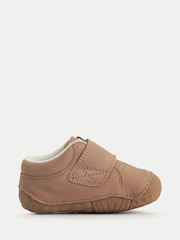 Start-Rite Brown Bear Hug Babies Rip-Tape Closed Pre-Walker Shoes With Bear Motif - Image 2 of 6