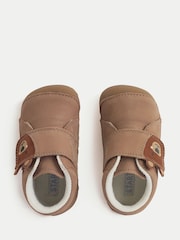 Start-Rite Brown Bear Hug Babies Rip-Tape Closed Pre-Walker Shoes With Bear Motif - Image 5 of 6