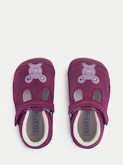 Start-Rite Purple Squish T-Bar Barefoot Friendly Scuff Protected Baby Pre-Walker Shoes with Mouse Motif - Image 5 of 6