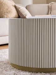 Light Grey Valencia Mango Wood Large Coffee Table - Image 3 of 7