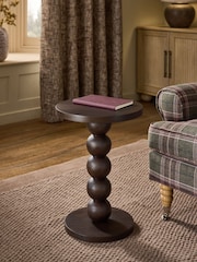 Black Bobbin Solid Mango Wood Side Table - Image 1 of 4