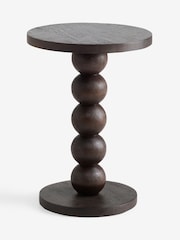 Black Bobbin Solid Mango Wood Side Table - Image 2 of 4
