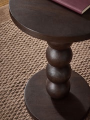 Black Bobbin Solid Mango Wood Side Table - Image 4 of 4