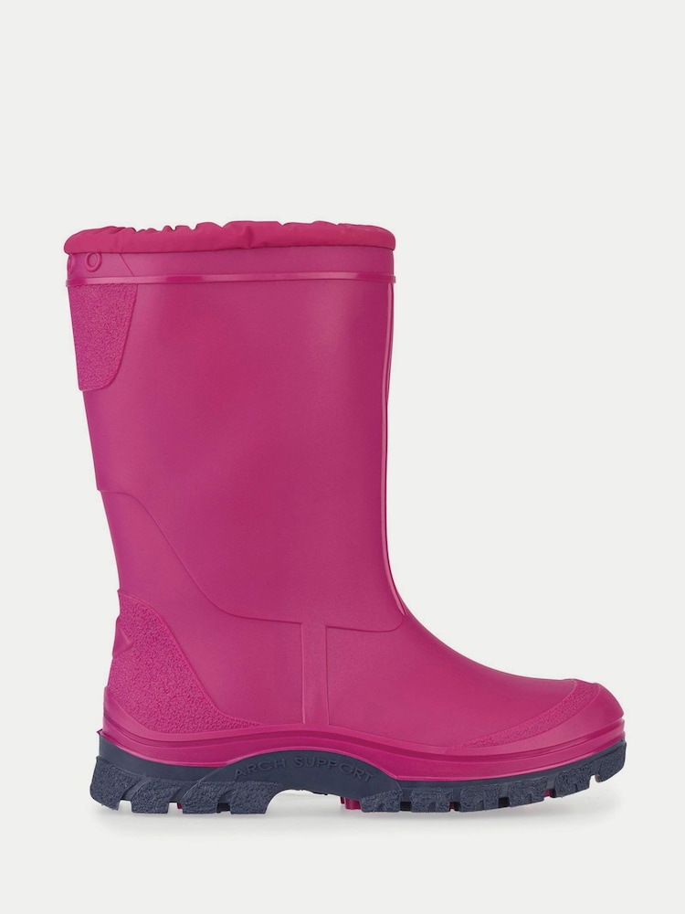 Pink - Start Rite Mudbuster Chunky Pull On Study Wellies with Elasticated Top - Bild 2 von 4 Pink - Start Rite Mudbuster Chunky Pull On Study Wellies with Elasticated Top - Bild 2 von 4
