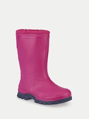Pink - Start Rite Mudbuster Chunky Pull On Study Wellies with Elasticated Top - Bild 3 von 4