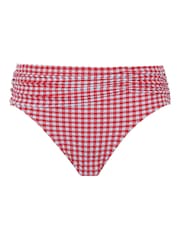 Panache Red Gingham Midi Briefs - Image 3 of 3