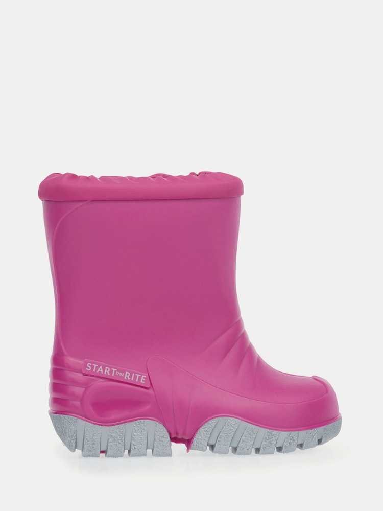 Rozā - Start-Rite Baby Mudbuster Rugged ūdensnecaurlaidīgi gumijas zābaki mazuļiem - Attēls 1 no 6 Rozā - Start-Rite Baby Mudbuster Rugged ūdensnecaurlaidīgi gumijas zābaki mazuļiem - Attēls 1 no 6