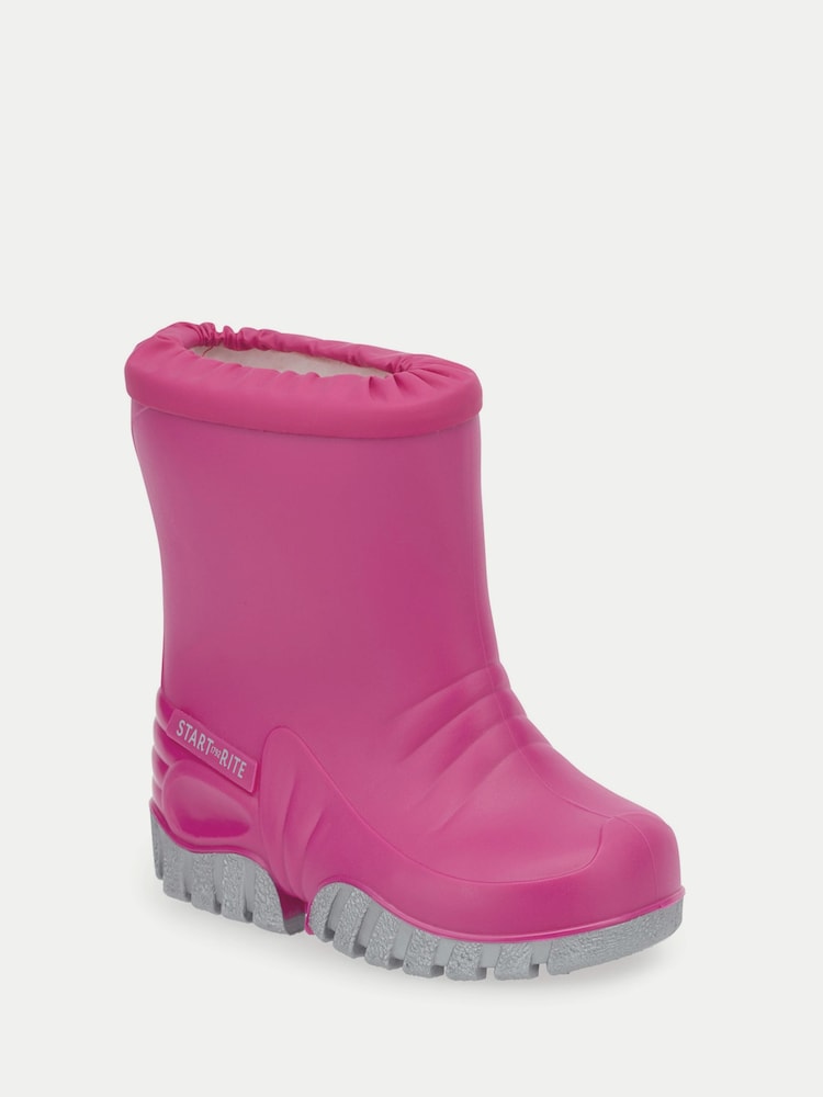 Rozā - Start-Rite Baby Mudbuster Rugged ūdensnecaurlaidīgi gumijas zābaki mazuļiem - Attēls 2 no 6 Rozā - Start-Rite Baby Mudbuster Rugged ūdensnecaurlaidīgi gumijas zābaki mazuļiem - Attēls 2 no 6