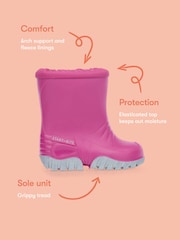Rozā - Start-Rite Baby Mudbuster Rugged ūdensnecaurlaidīgi gumijas zābaki mazuļiem - Attēls 6 no 6