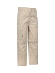 Mountain Warehouse Cream Active Kids Quick Drying Zip Off Trousers - Image 2 of 7