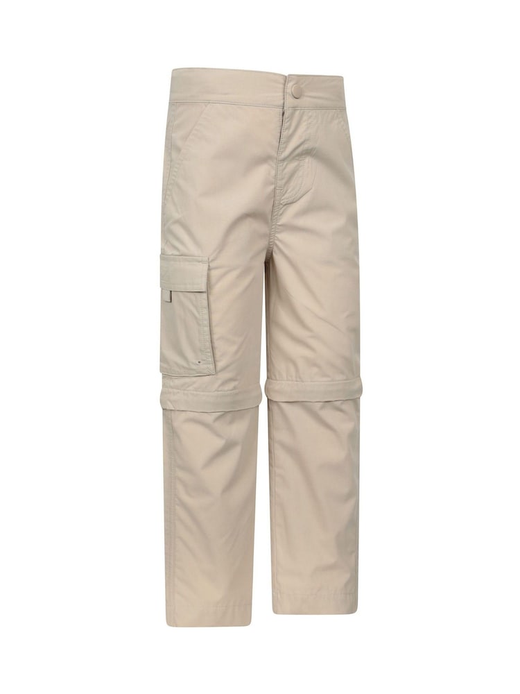 Mountain Warehouse Cream Active Kids Quick Drying Zip Off Trousers - Image 2 of 7
