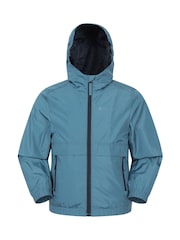 Mountain Warehouse Blue Whisper Kids Water Resistant Jacket - Image 1 of 6