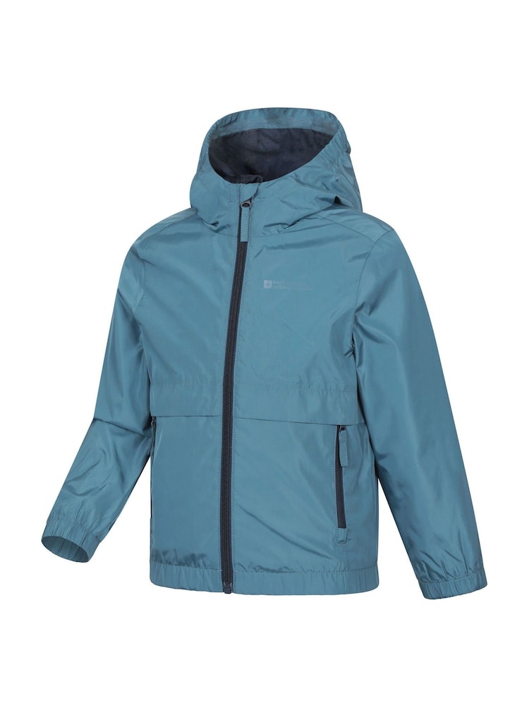 Mountain Warehouse Blue Whisper Kids Water Resistant Jacket - Image 2 of 6