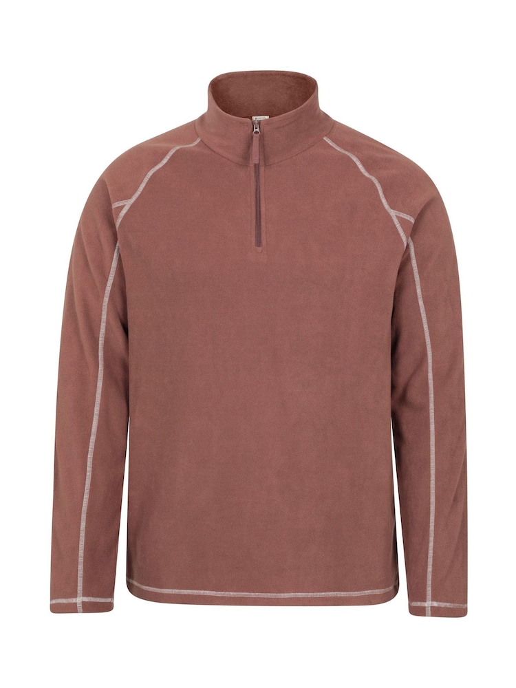Mountain Warehouse Brown Ashbourne II Half Zip Fleece - Image 1 of 4