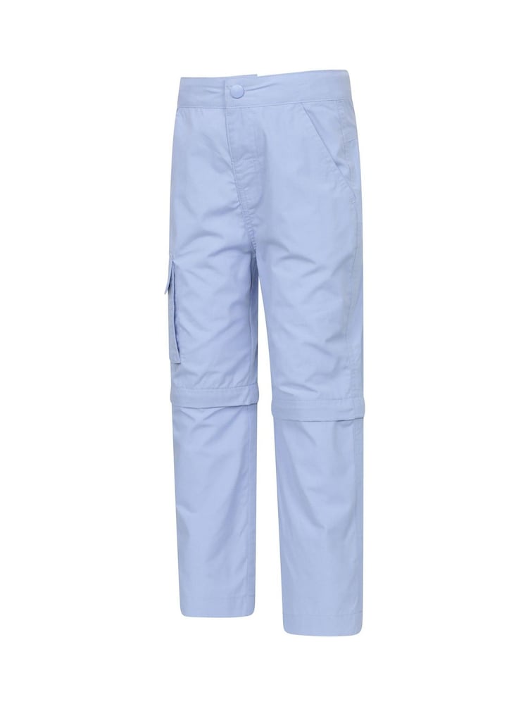 Mountain Warehouse Purple Active Kids Quick Drying Zip Off Trousers - Image 2 of 7