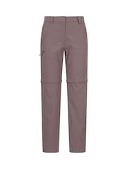 Mountain Warehouse Brown Hiker Stretch Quick Drying Zip Off Trousers - Image 1 of 6