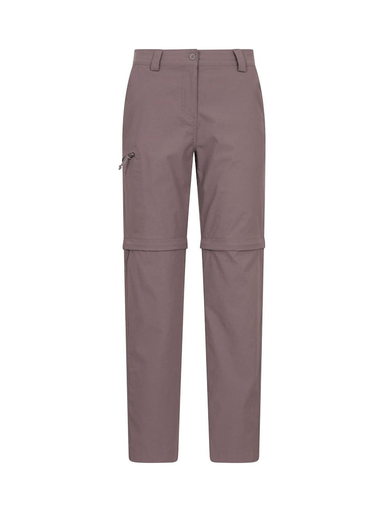 Mountain Warehouse Brown Hiker Stretch Quick Drying Zip Off Trousers - Image 1 of 6