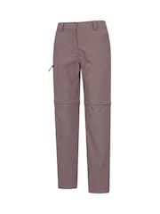 Mountain Warehouse Brown Hiker Stretch Quick Drying Zip Off Trousers - Image 2 of 6
