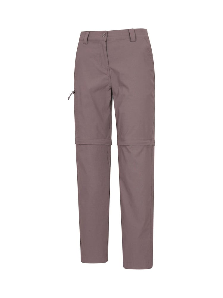 Mountain Warehouse Brown Hiker Stretch Quick Drying Zip Off Trousers - Image 2 of 6