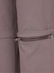Mountain Warehouse Brown Hiker Stretch Quick Drying Zip Off Trousers - Image 4 of 6