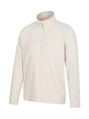 Mountain Warehouse Cream Camber II Mens Half-Zip Fleece - Image 2 of 4