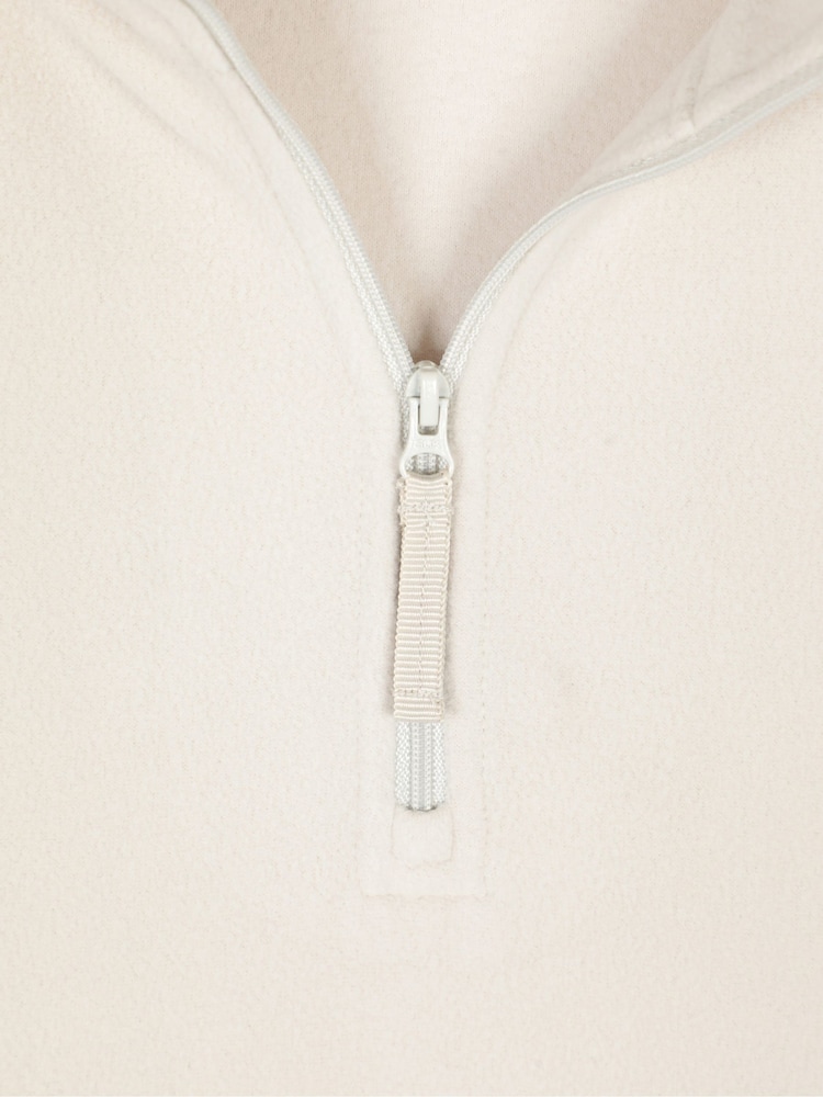 Mountain Warehouse Cream Camber II Mens Half-Zip Fleece - Image 4 of 4