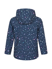 Mountain Warehouse Blue Exodus Kids Printed Water-Resistant Softshell Jacket - Image 3 of 4