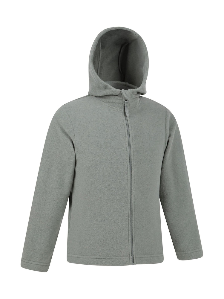 Mountain Warehouse Green Camber Kids Quick Drying Full Zip Hoodie - Image 2 of 5 Mountain Warehouse Green Camber Kids Quick Drying Full Zip Hoodie - Image 2 of 5