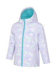 Mountain Warehouse White Exodus Kids Printed Water-Resistant Softshell Jacket - Image 3 of 3