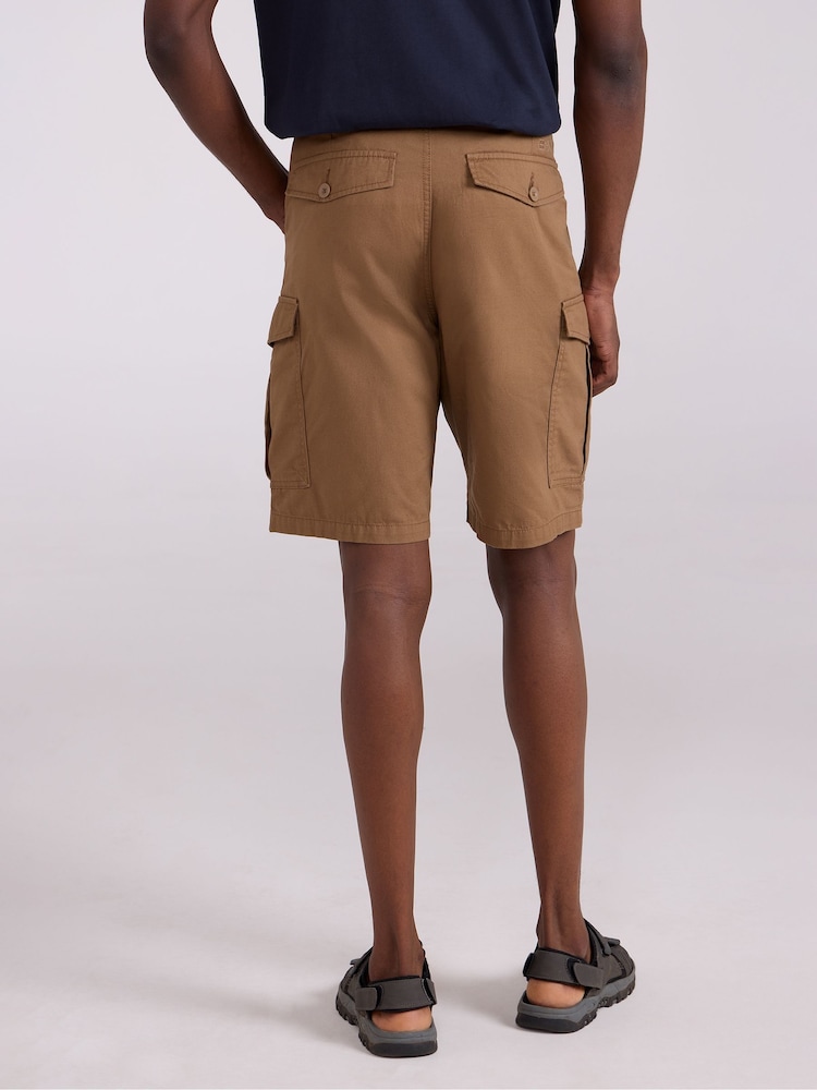 Mountain Warehouse Brown Lakeside Mens Cargo Shorts - Image 2 of 9
